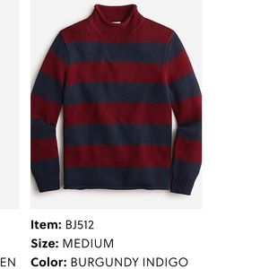 J Crew Heritage Cotton Roll Neck Sweater